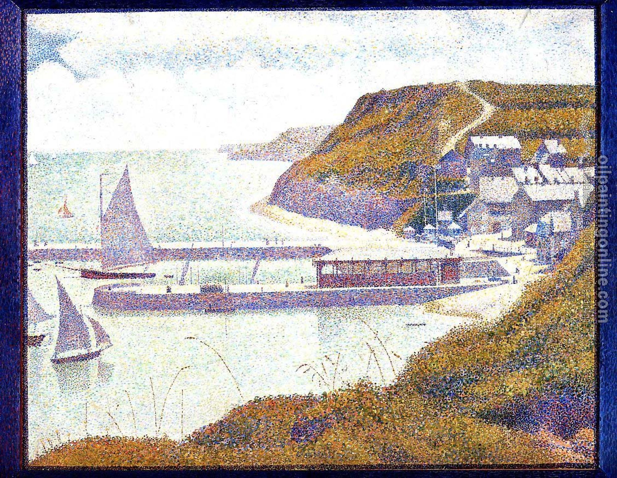 Seurat, Georges - Port-en-Bessin, The Outer Harbor, High Tide